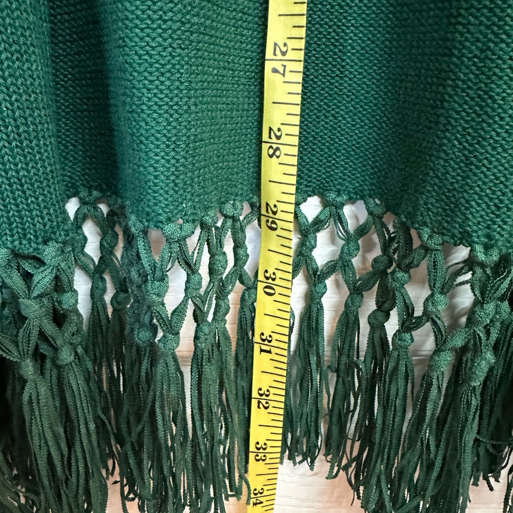 Lilly Pulitzer Green Ombre Cardigan with Fringe L EUC - Picture 3 of 5